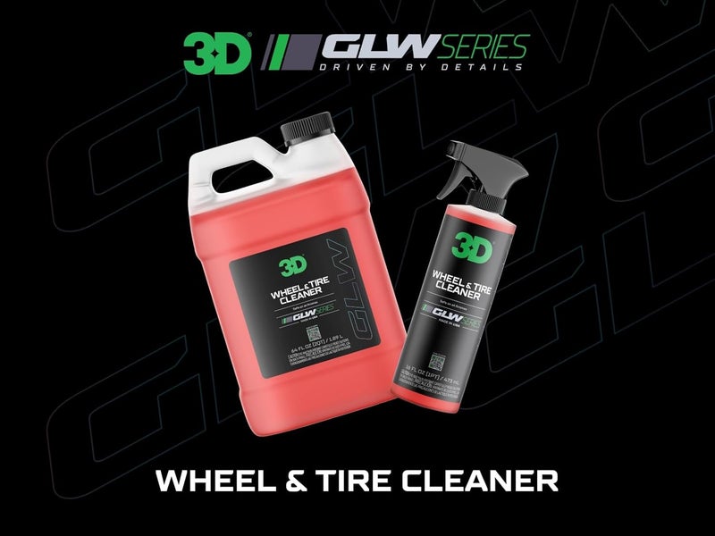 3D GLW Series Wheel & Tire Cleaner – Deep Cleaning All-in-One Formula | Removes Brake Dust, Grime, Tire Browning | Safe on All Wheels | DIY Car Detailing |16 oz - Image 1